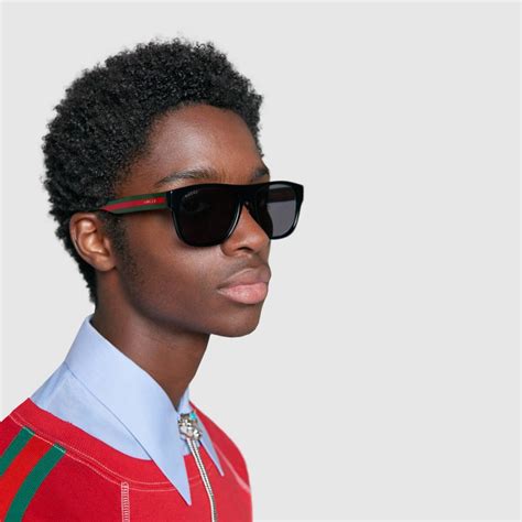 gucci tricolor sunglasses|Gucci sunglasses for men.